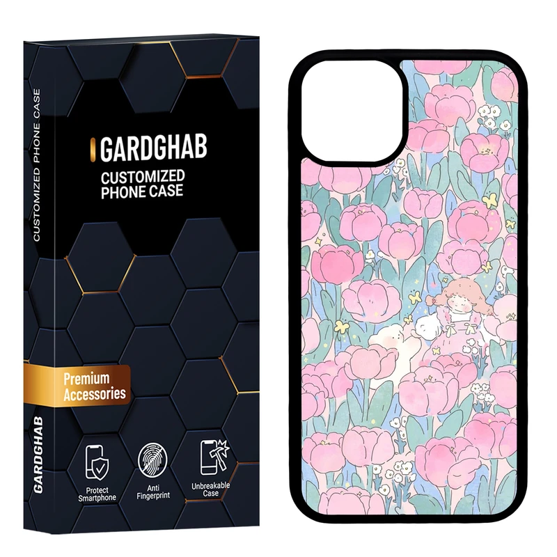 کاور گارد قاب مدل پشت گلس دخترانه مناسب برای گوشی موبایل اپل iPhone 13 