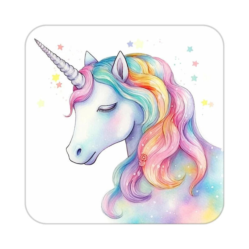 زیر لیوانی کاکتی طرح اسب تک شاخ و یونیکورن مدل mp33023