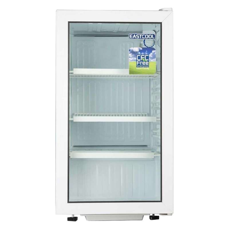 یخچال 5 فوت ایستکول مدل TM-4294-CS، با ارتفاع 80، پهنای 45 و عمق 52 سانتی متر، میزان مصرف انرژی C، دارای 4 طبقه در یخچال، دارای پایه های قابل تنظیم