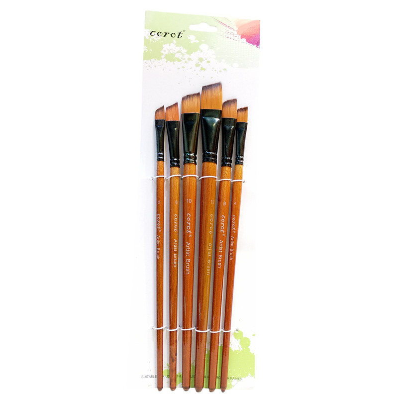 قلم مو سرکج مدل کوروت 04 مجموعه 6 عددی