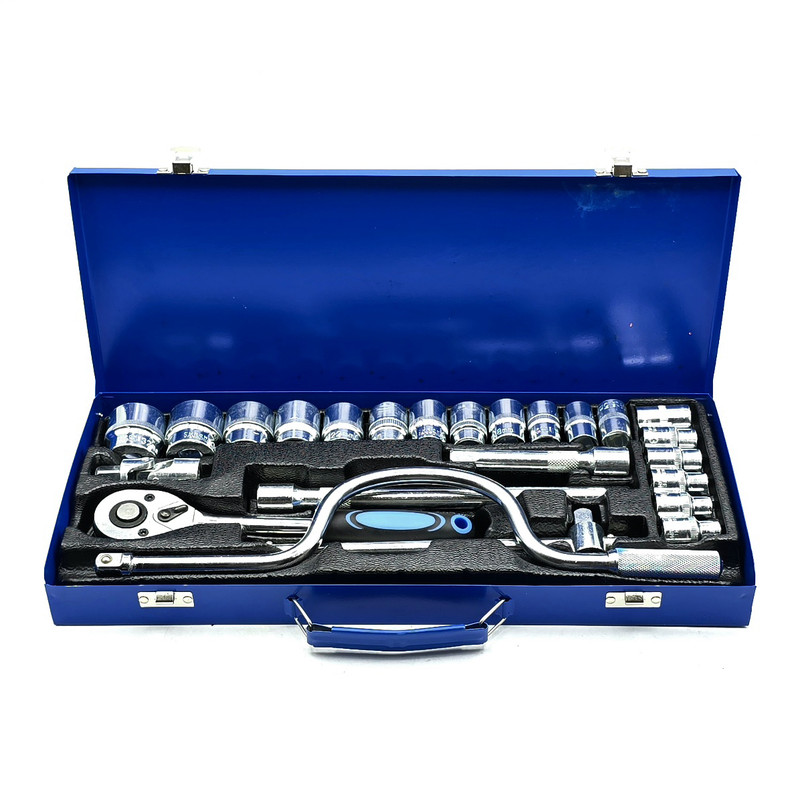 آچار بکس جعبه ای کرول مدل 24PCS-SOCKET SET سایز 8 الی 32 میلی متر مجموعه 24 عددی