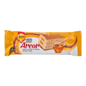 کیک لایه ای کرم شیری عسلی - 60 گرم