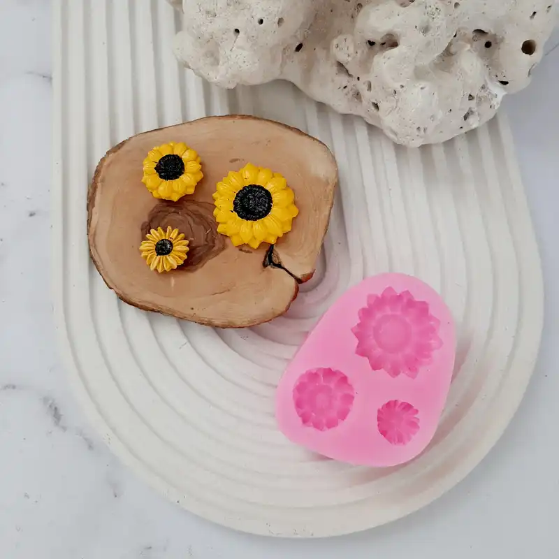 قالب شمع مدل گل آفتابگردان