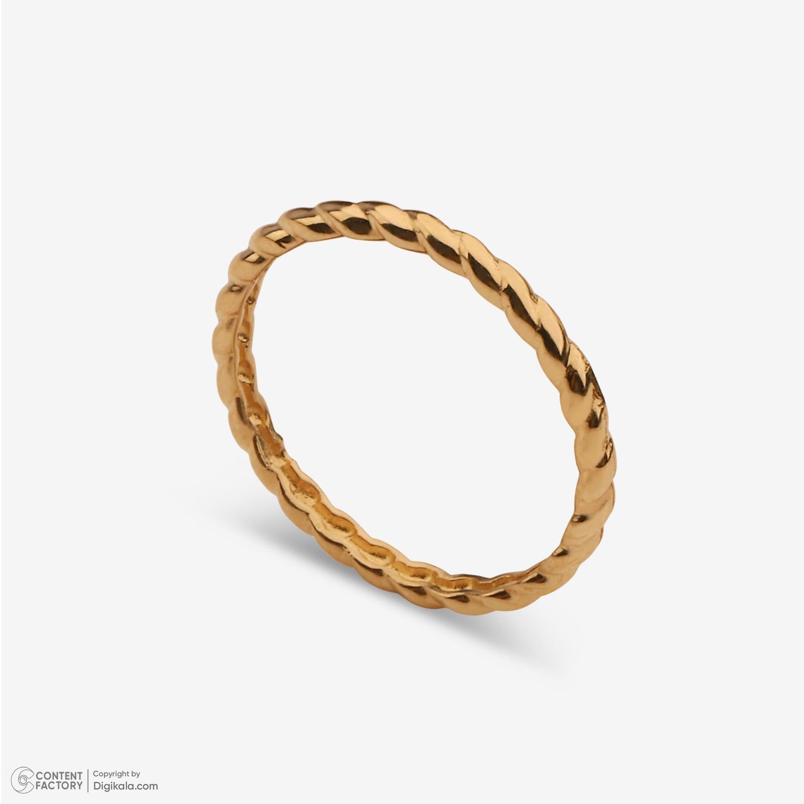 انگشتر طلا 18 عیار زنانه حافا گلد مدل r010 سایز 53 -  - 6