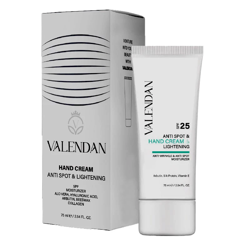 کرم مرطوب کننده و آبرسان دست ولندان مدل ANTI SPOT - LIGHTENING مناسب برای انواع پوست حجم 75 میلی لیتر