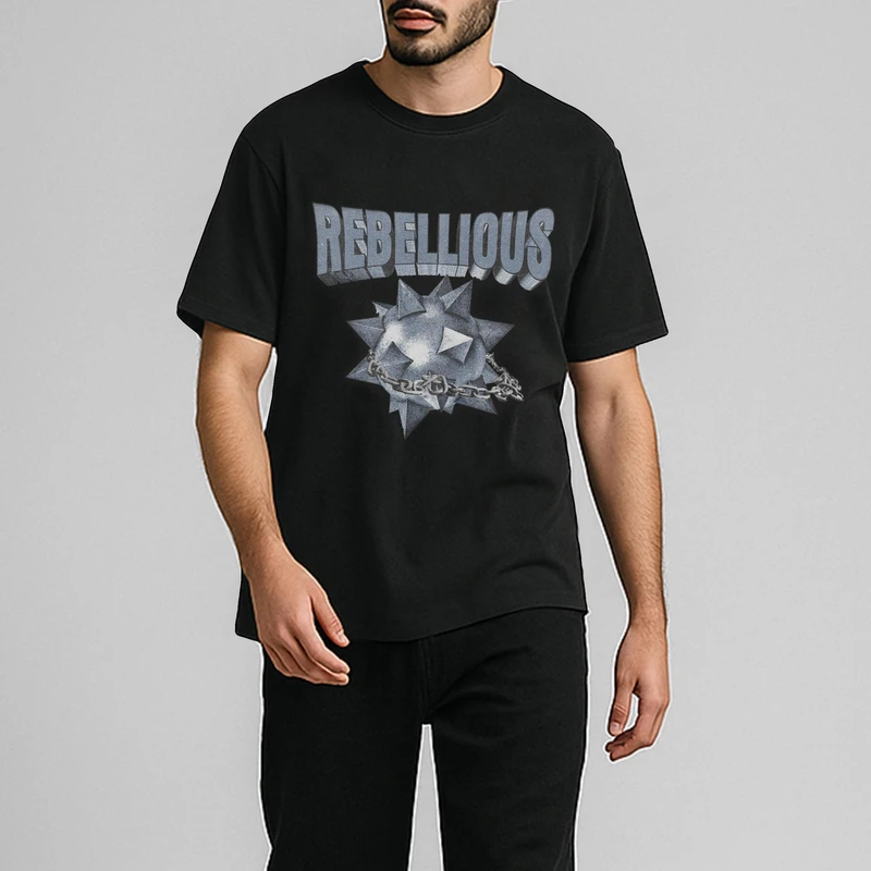 تی شرت آستین کوتاه مردانه مدل لش گنگ سرکش