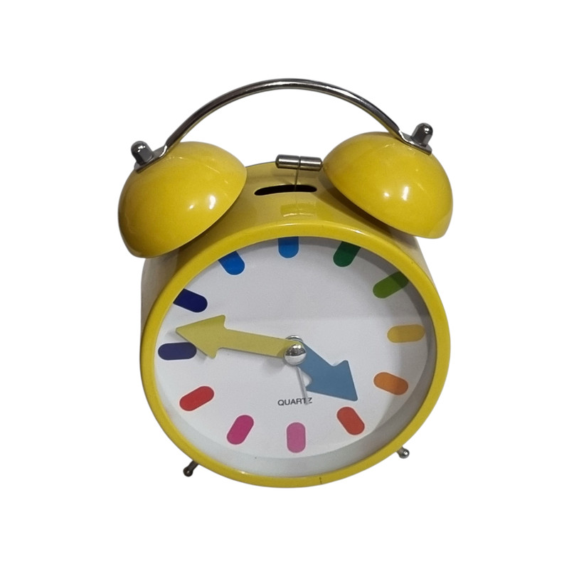 ساعت رومیزی عقربه‌ای مدل بل رنگی کد L25