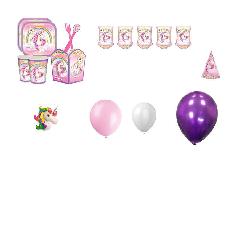 مجموعه 65 عددی تم تولد طرح تک شاخ