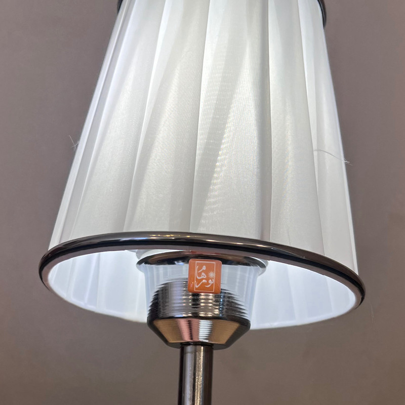 آباژور رومیزی نورهام مدل NHM-SILVERSILVERY-15 
