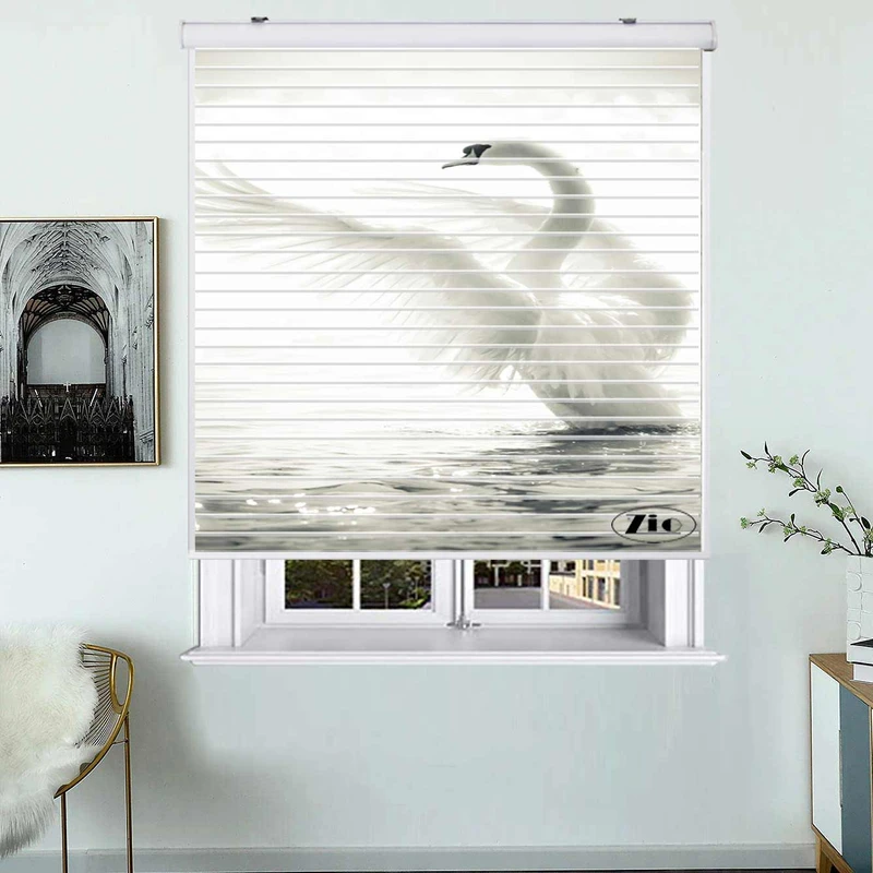 پرده زبرا زیو مدل OA 7057 سایز 150x150 سانتی متر