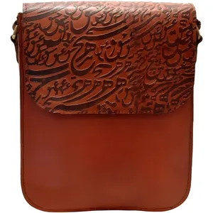 کیف رودوشی چرمی مدل خوشنویسی عشق