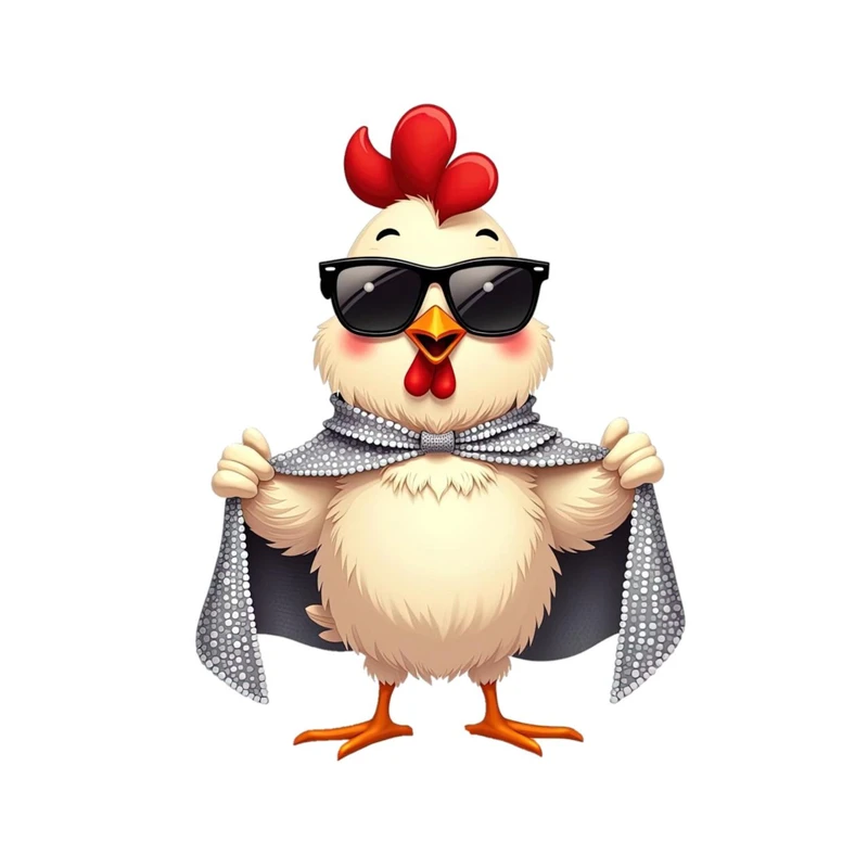 استیکر پارچه و لباس پاد آفرین مدل کارتونی جوجه کد 2222