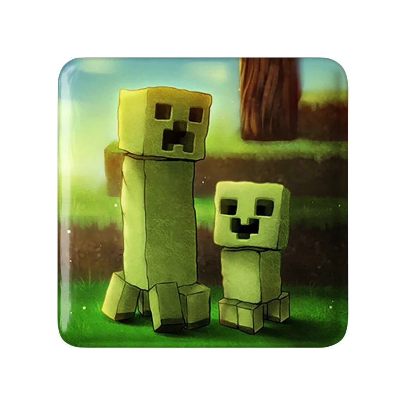 مگنت خندالو طرح بازی ماینکرافت (Minecraft) مدل مربعی کد 36990