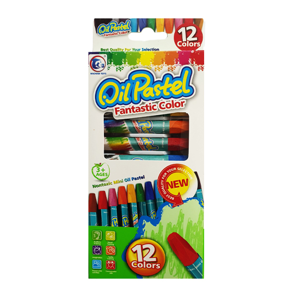 مداد شمعی 12 رنگ کد 123