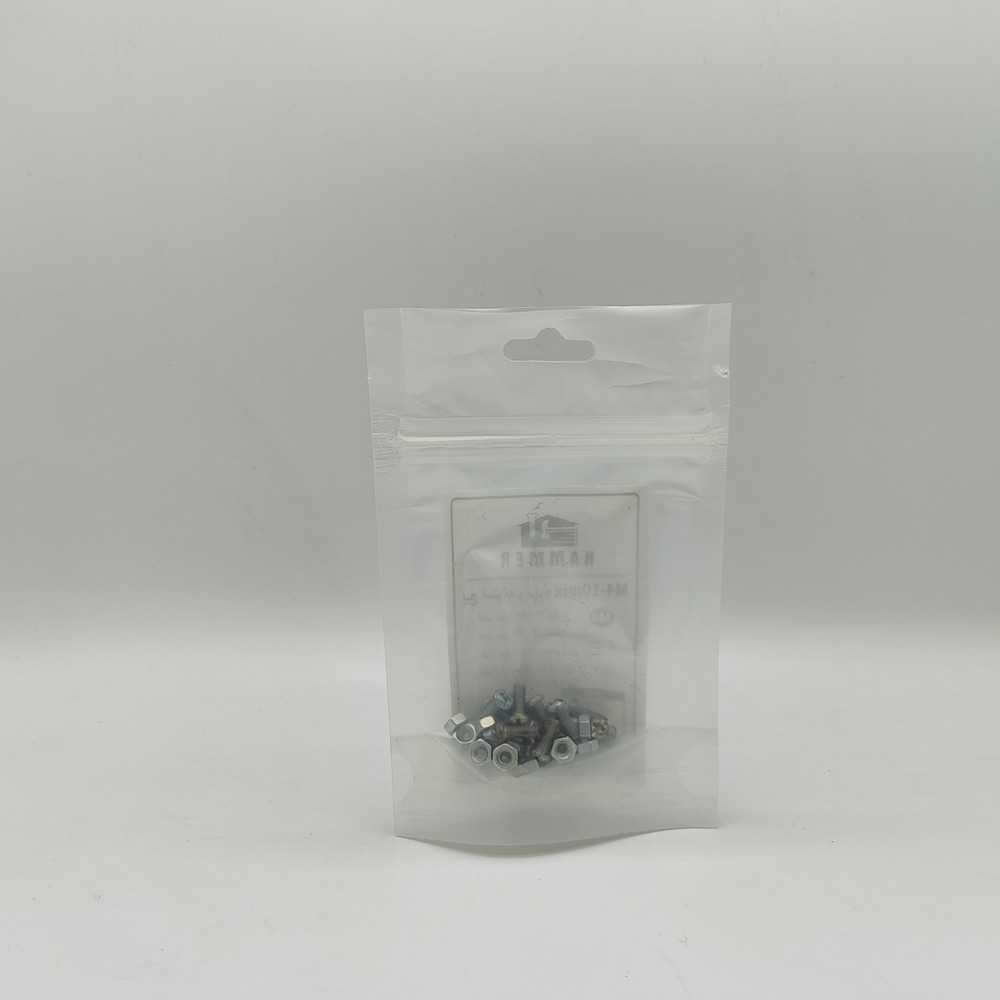 پیچ و مهره هامر مدل استوانه کد M4-10mm بسته 50 عددی