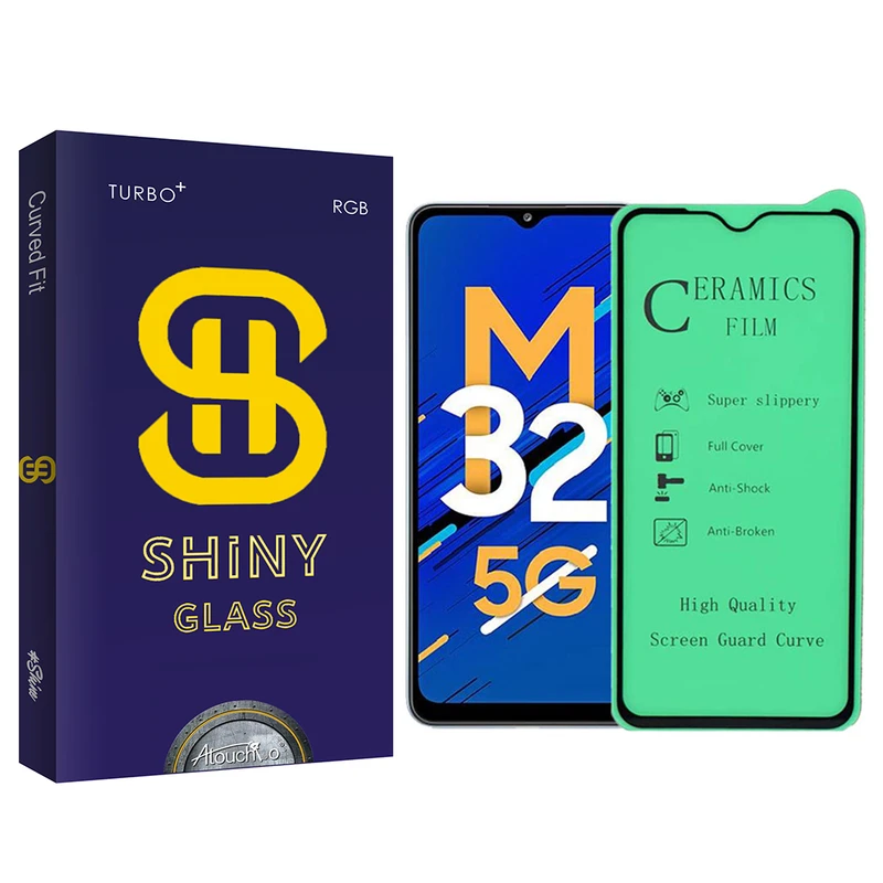 محافظ صفحه نمایش سرامیکی آتوچبو مدل Shiny Glass مناسب برای گوشی موبایل سامسونگ Galaxy M32 5G