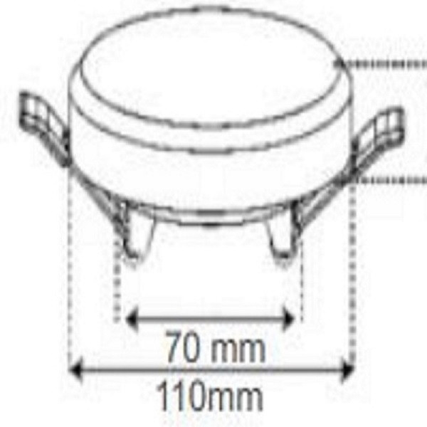 پنل سقفی ال ای دی 18 وات افراتاب طرح دایره مدل فول لایت سایزشو