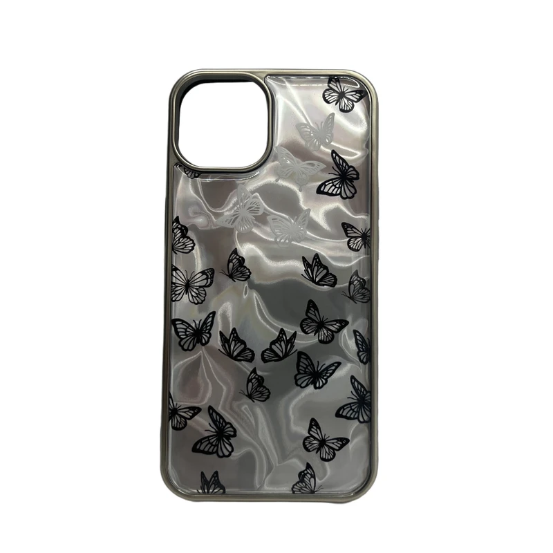 کاور مدل هولوگرامی طرح پروانه مناسب برای گوشی موبایل اپل IPhone 13/1
