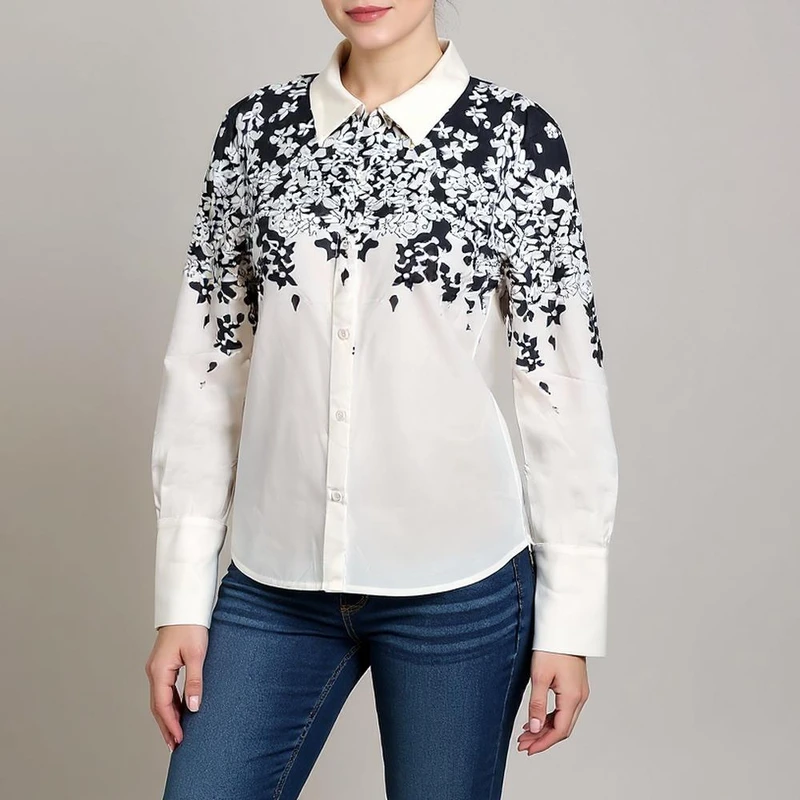 شومیز آستین بلند زنانه شین مدل 16143337