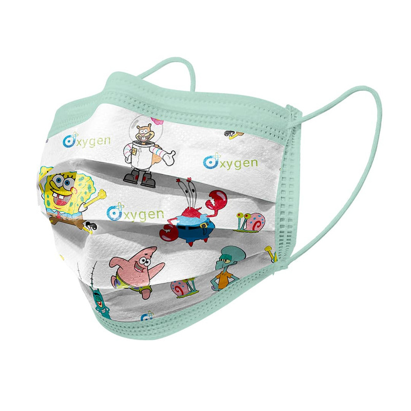 ماسک تنفسی کودک اکسیژن پلاس مدل سه لایه بسته ۳۰ عددی