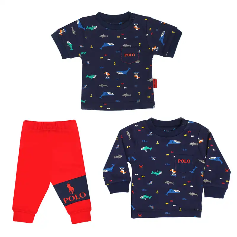 ست 3 تکه لباس نوزادی مدل 1