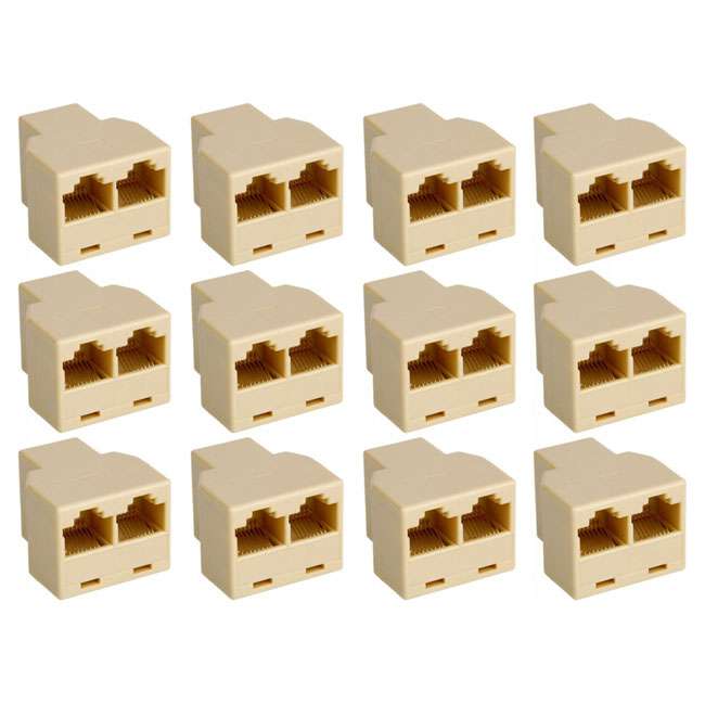 مبدل سوکت تلفن کد 034 بسته 12 عددی