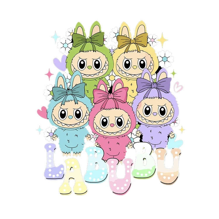 استیکر پارچه و لباس پاد آفرین مدل لبوبو کد 1