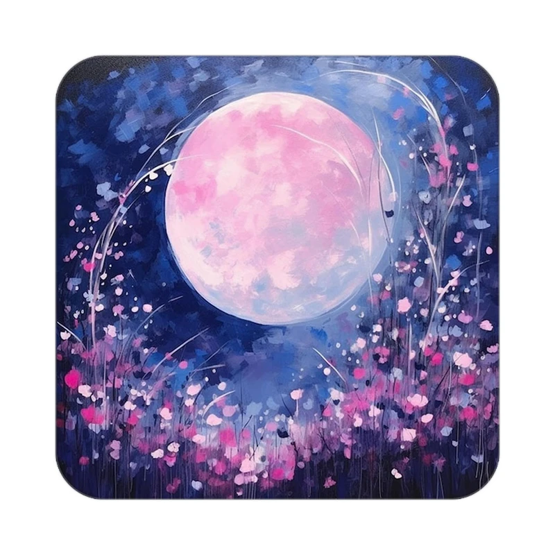 زیر لیوانی کاکتی طرح ماه و ستاره مدل mp53460