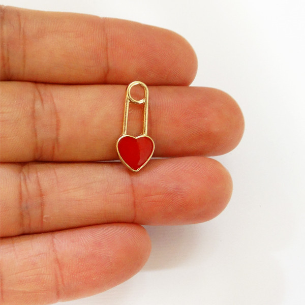 آویز گردنبند مدل قفل قلب دار کد AD 558