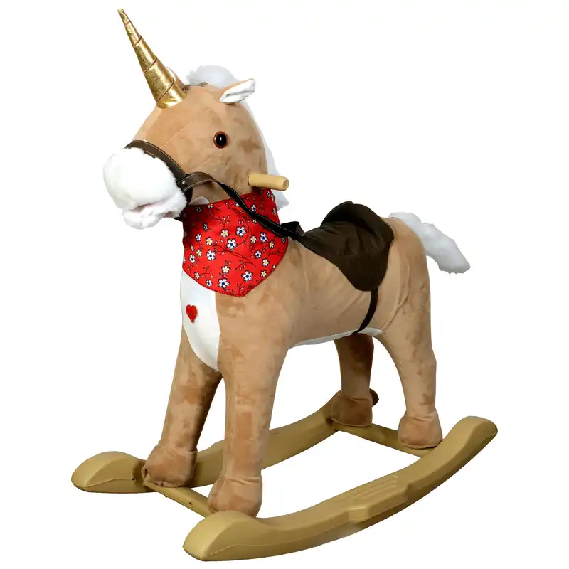 اسب رکاب‌دار کودک مدل گهواره ای موزیکال متحرک A44