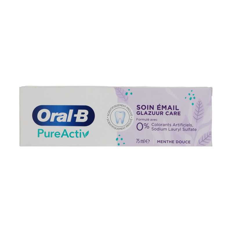 خمیر دندان اورال-بی مدل PureActive حجم 75 میلی لیتر