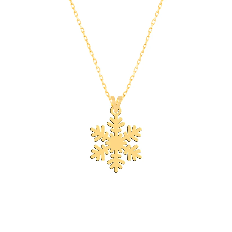 گردنبند طلا 18 عیار زنانه فرشته مدل برف WNLZ-000569