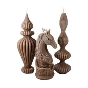 شمع مدل استوانه مدرن مجموعه 3 عددی