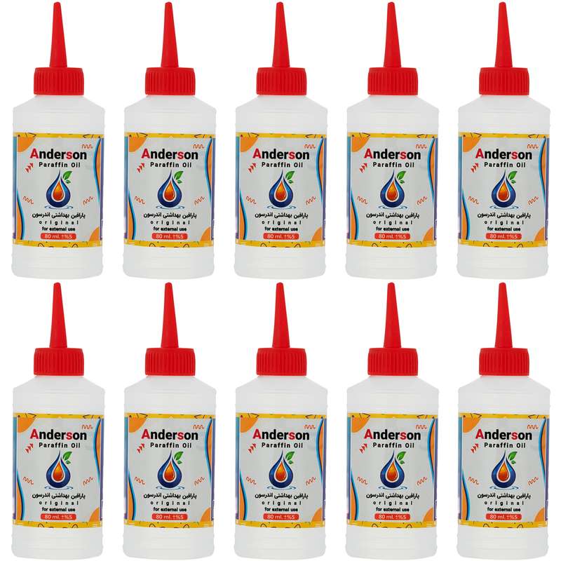 پارافین مایع اندرسون مدل B100 حجم 80 میلی لیتر بسته 10 عددی