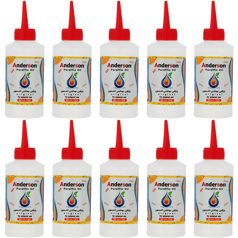 پارافین مایع اندرسون مدل B100 حجم 80 میلی لیتر بسته 10 عددی
