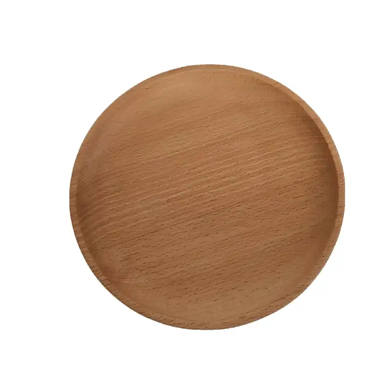 بشقاب چوبی گردوچ مدل گرد کد LT - 3000