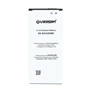باتری موبایل ویراسام مدل A3-A310 ظرفیت 2300 میلی آمپرساعت مناسب برای گوشی موبایل سامسونگ Galaxy A3/A310