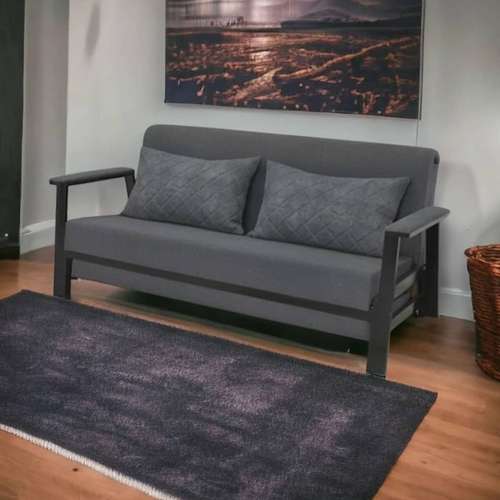 مبل تختخواب شو 1 تکه 2 نفره اورنگ مدل زیرهم رو دسته فلزی