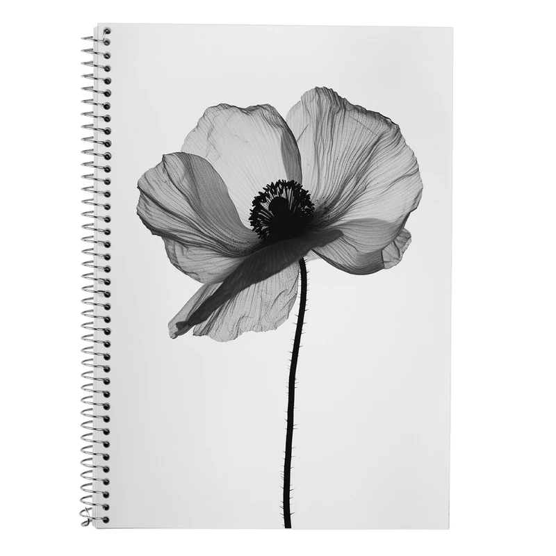 دفتر زبان 50 برگ مدوپد مدل دو خط طرح گل کد DF13899