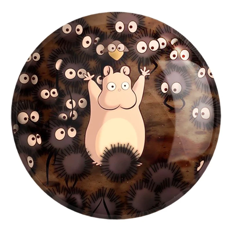 پیکسل خندالو طرح روح های محافظ رده پایین انیمه شهر اشباح Spirited Away کد 12107 مدل بزرگ