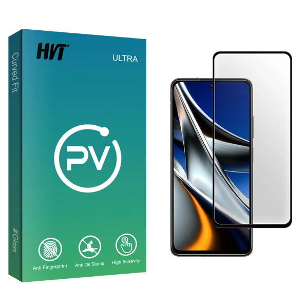 محافظ صفحه نمایش شیشه ای اچ وی تی مدل PV Glass مناسب برای گوشی موبایل شیائومی Poco X4 Pro 5G 2201116PG