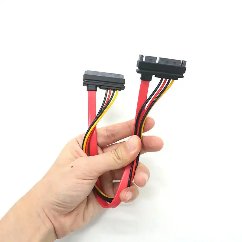 کابل افزایش طول دیتا و برق ساتا مدل NETPIL-7001 طول 0.15 متر