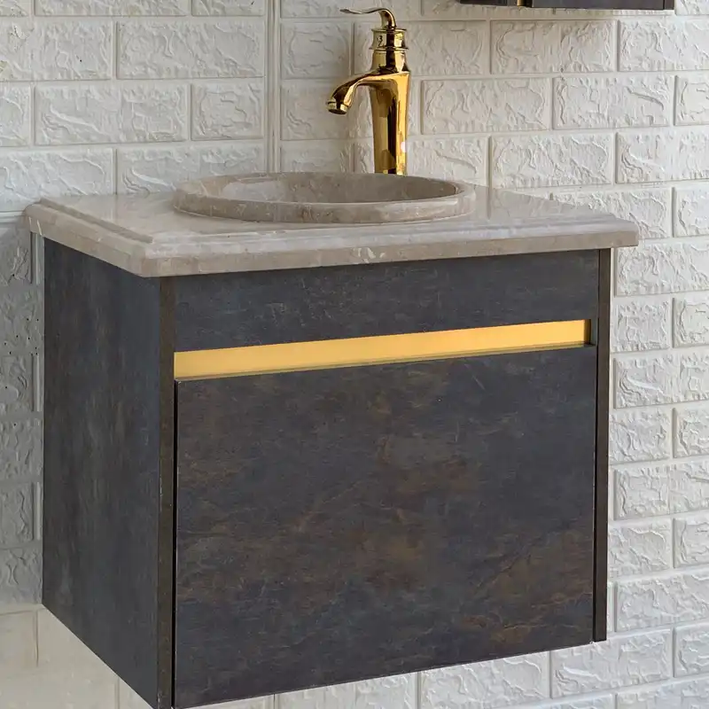 ست کابینت و روشویی آکاژو مدل A512 به همراه باکس و آینه