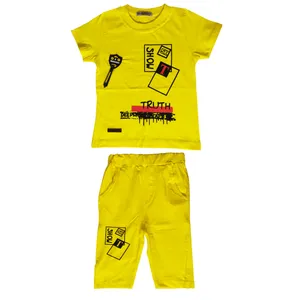 ست تی شرت و شلوارک بچگانه مدل K06