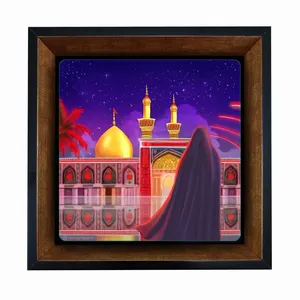 تابلو کاشی مبین ایده طرح حرم امام حسین (ع) کد   X27  -  m1245
