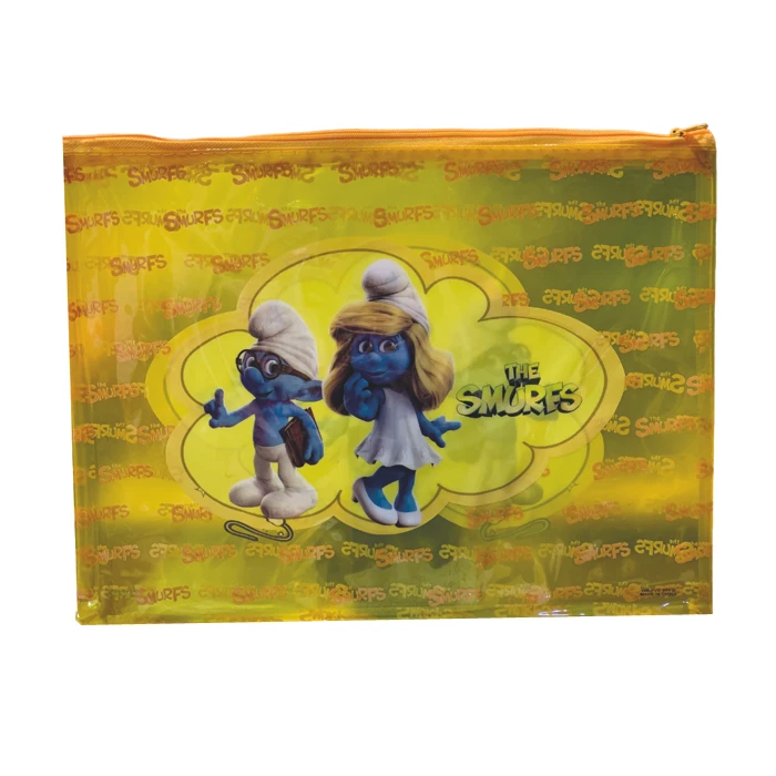 پوشه مدل زیپ دار طرح اسمورف ها کد 5530