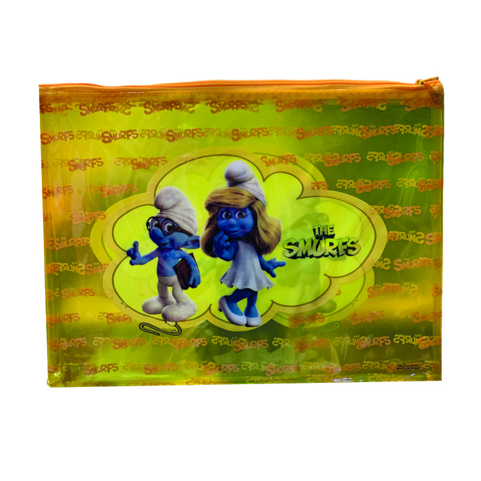 پوشه مدل زیپ دار طرح اسمورف ها کد 5530