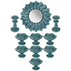 مجموعه ظروف هفت سین  طرح اسلیمی کد 003
