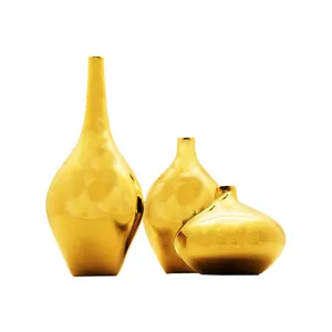  گلدان شیشه ای مدل سالونگ مجموعه 3 عددی