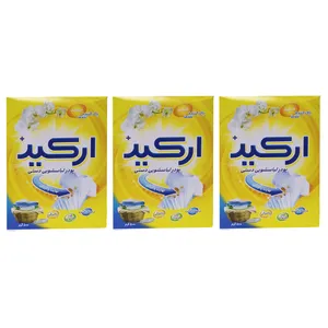 پودر رختشویی دستی ارکید مدل پلاس وزن 500 گرم مجموعه 3 عددی